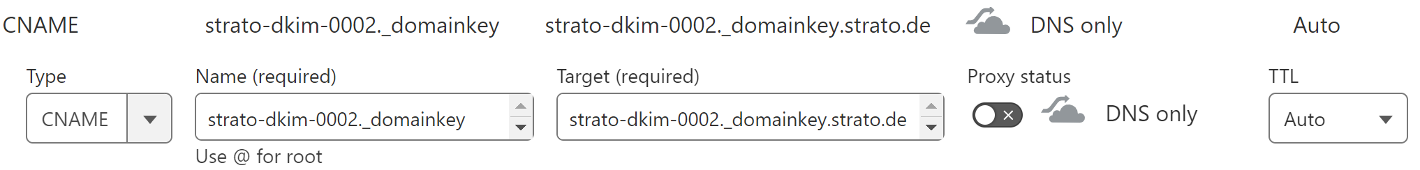 (DE) DKIM mit Strato SMTP und Cloudflare DNS